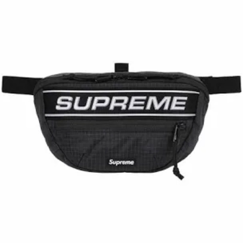 SUPREME Logo Waist Bag - (Black/White)